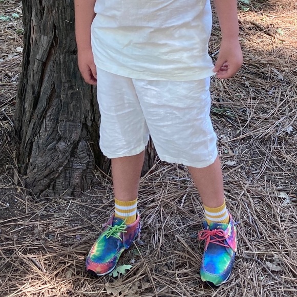 Akid Tie Dye moc canvas lace sneakers kids size 5 - Picture 16 of 16